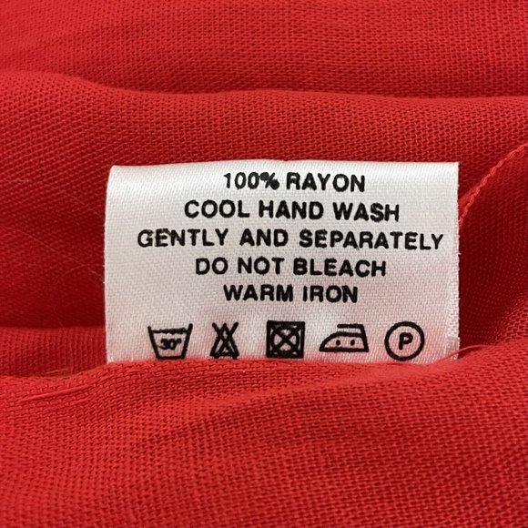 Bali Collection Long Scarf with fringe Red Scarf Shall Sarong wrap 64 in. - Picture 8 of 13